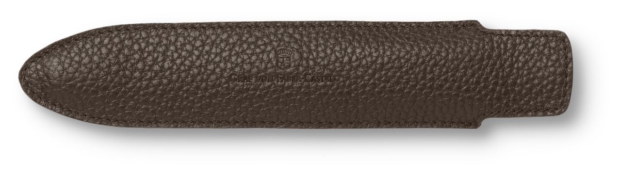Graf-von-Faber-Castell - Sleeve for 1 pen Cashmere, long, dark brown