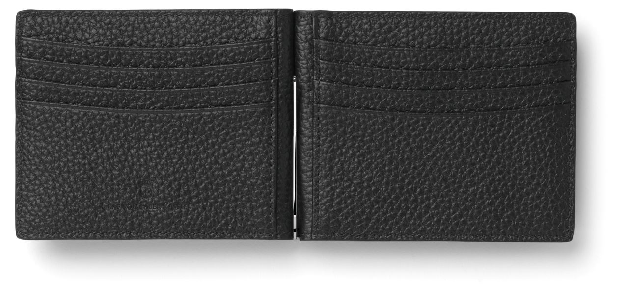 Graf-von-Faber-Castell - Credit-card case with money-clip Cashmere, Black
