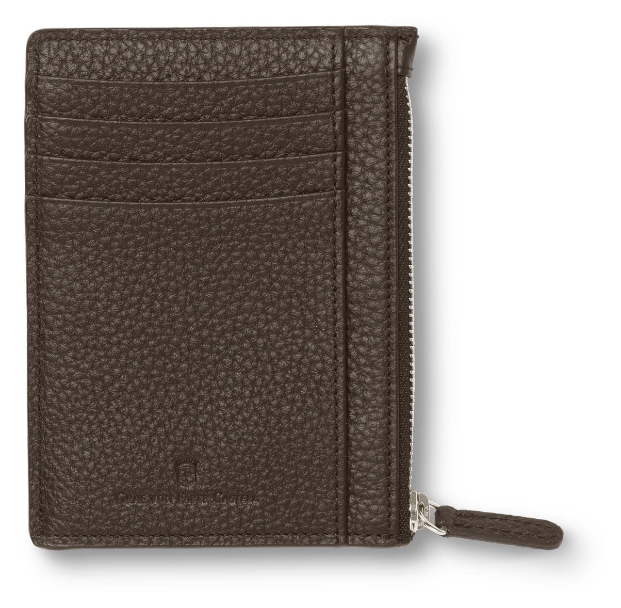 Graf-von-Faber-Castell - Credit-card case with zipper Cashmere, Dark Brown
