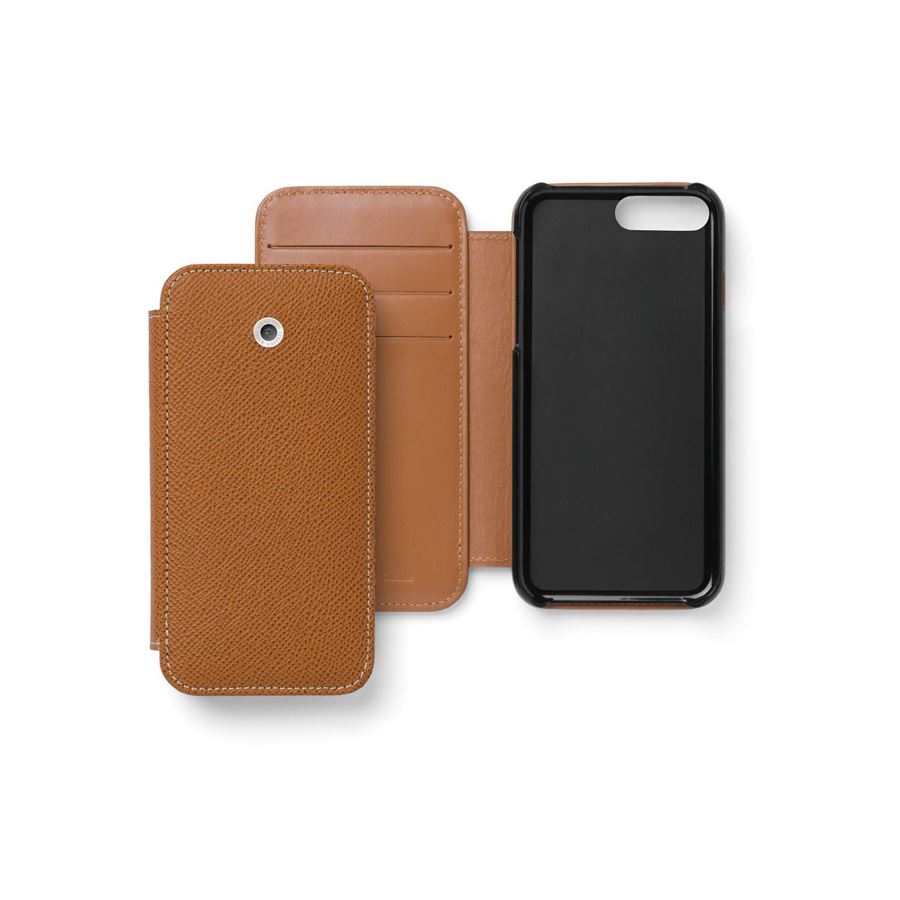 Graf-von-Faber-Castell - Smartphone cover for iPhone 8 plus Epsom, cognac