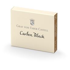 Graf-von-Faber-Castell - 6 ink cartridges, Carbon Black