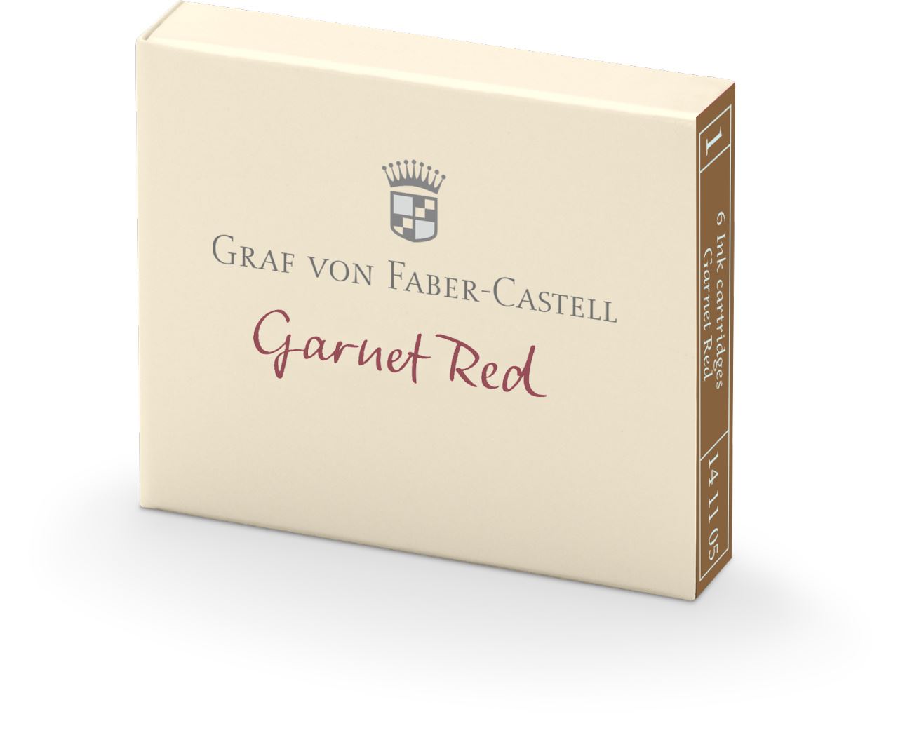 Graf-von-Faber-Castell - 6 ink cartridges, Garnet Red