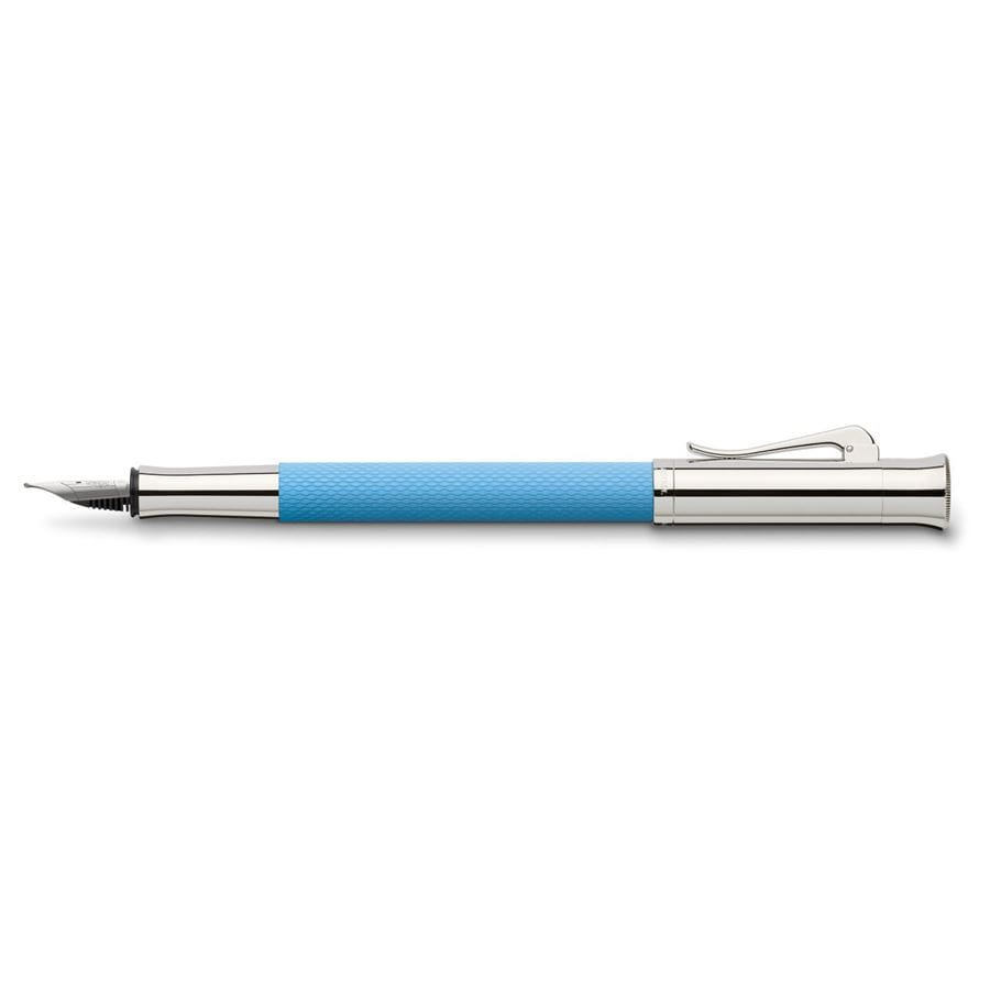 Graf-von-Faber-Castell - Fountain pen Guilloche Gulf Blue EF