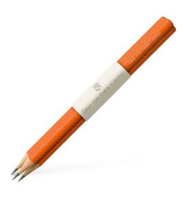 Graf-von-Faber-Castell - 3 graphite pencils Guilloche, Burned Orange