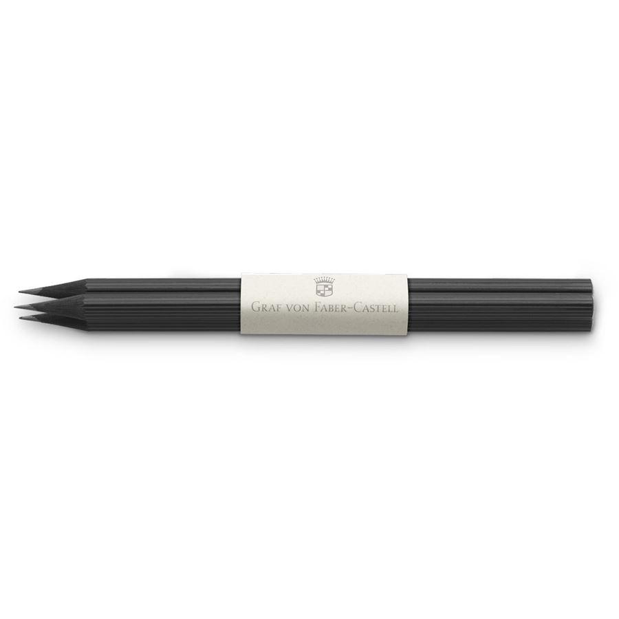 Graf-von-Faber-Castell - 3 graphite pencils, Black